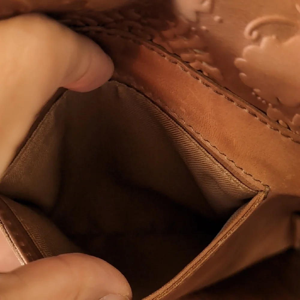 The Sak Brown Leather Crossbody Bag with Embossed Design - Picture 11 of 16